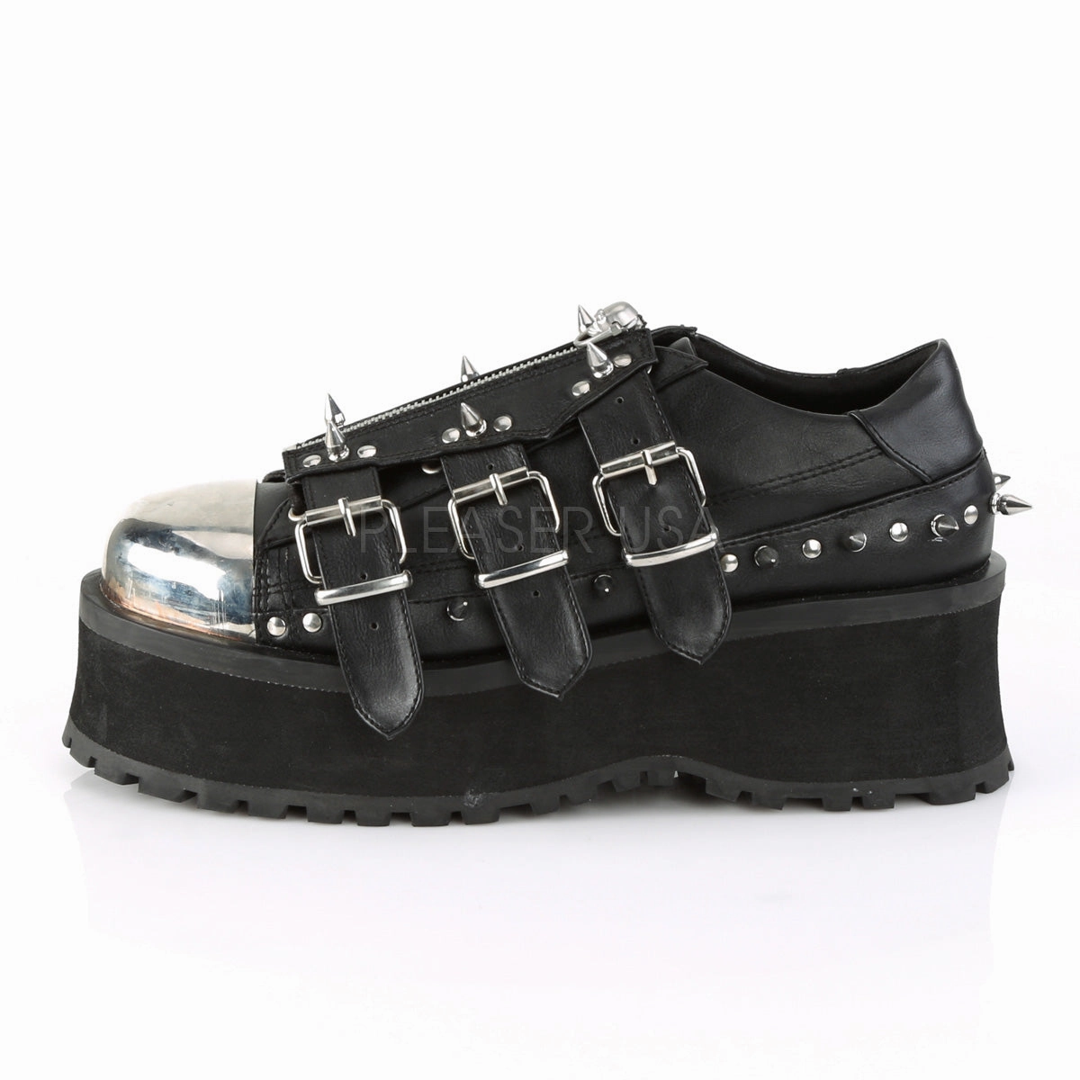 GRAVEDIGGER-03  Black Vegan Leather