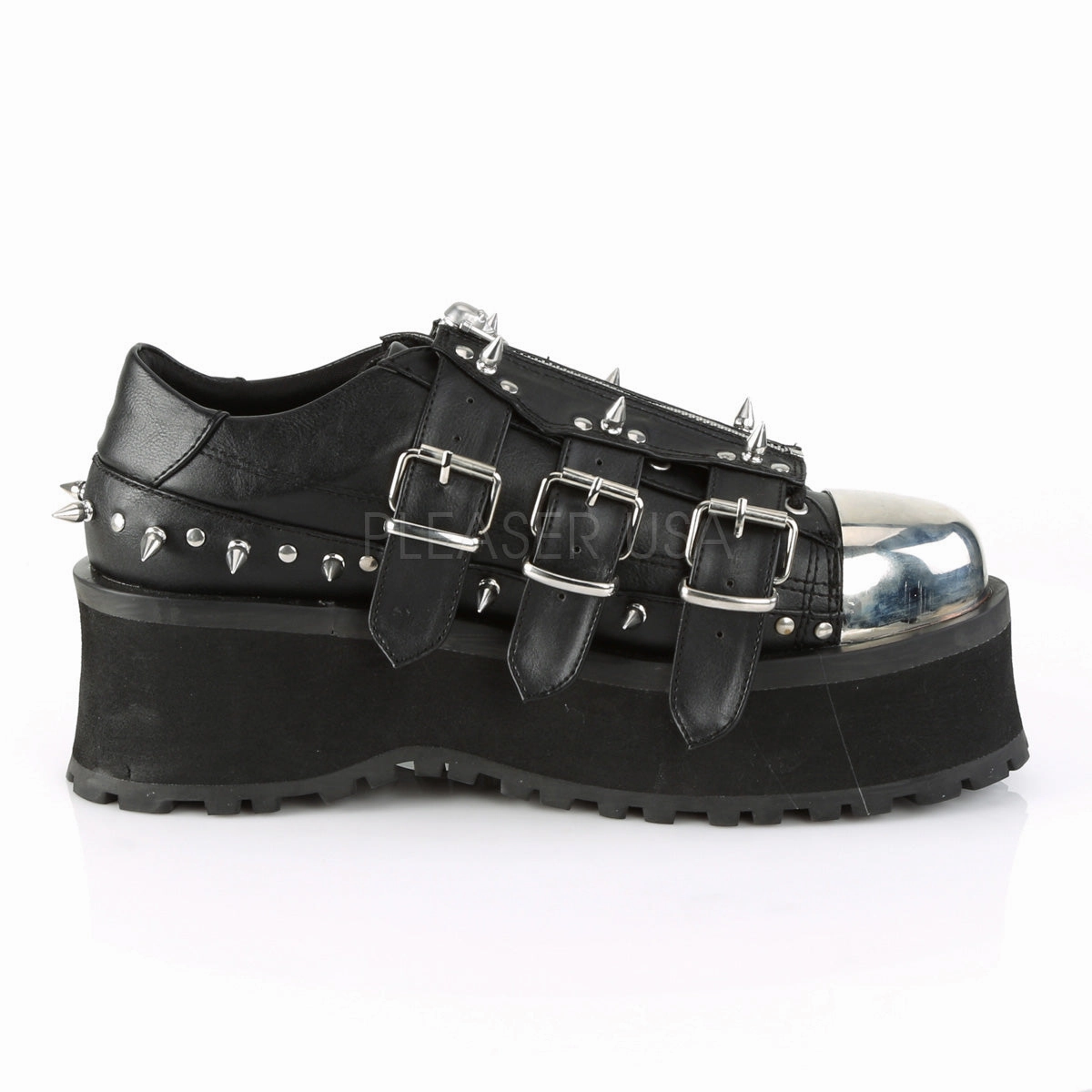 GRAVEDIGGER-03  Black Vegan Leather