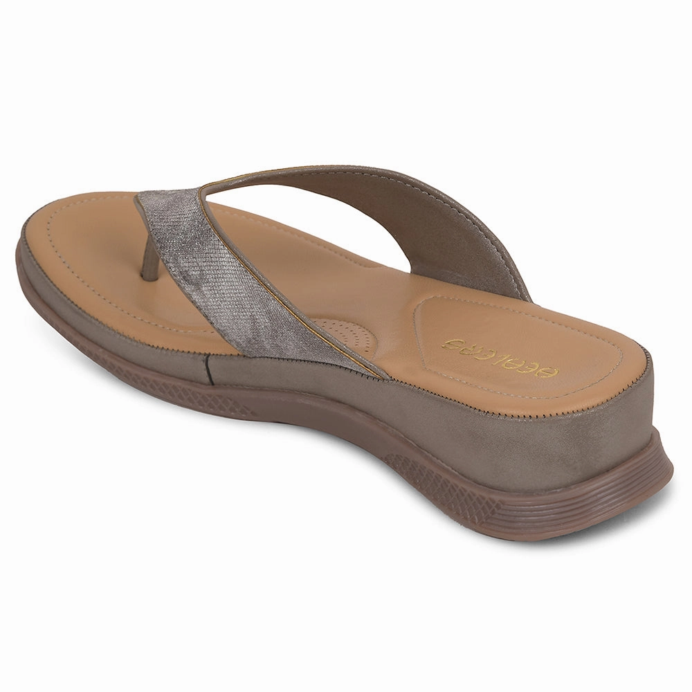 Healers Grey Casual Slipper For Women S424-04 By Liberty