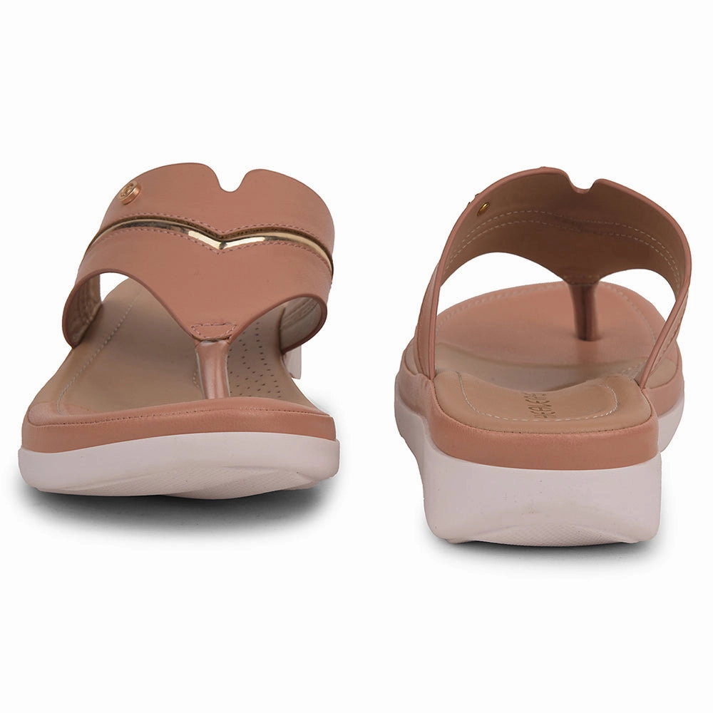 Healers Peach Casual Slipper For Women JFL-33 By Liberty