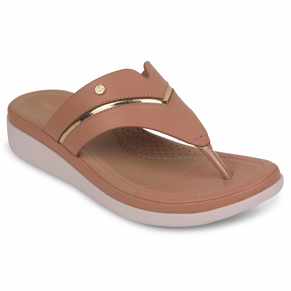 Healers Peach Casual Slipper For Women JFL-33 By Liberty