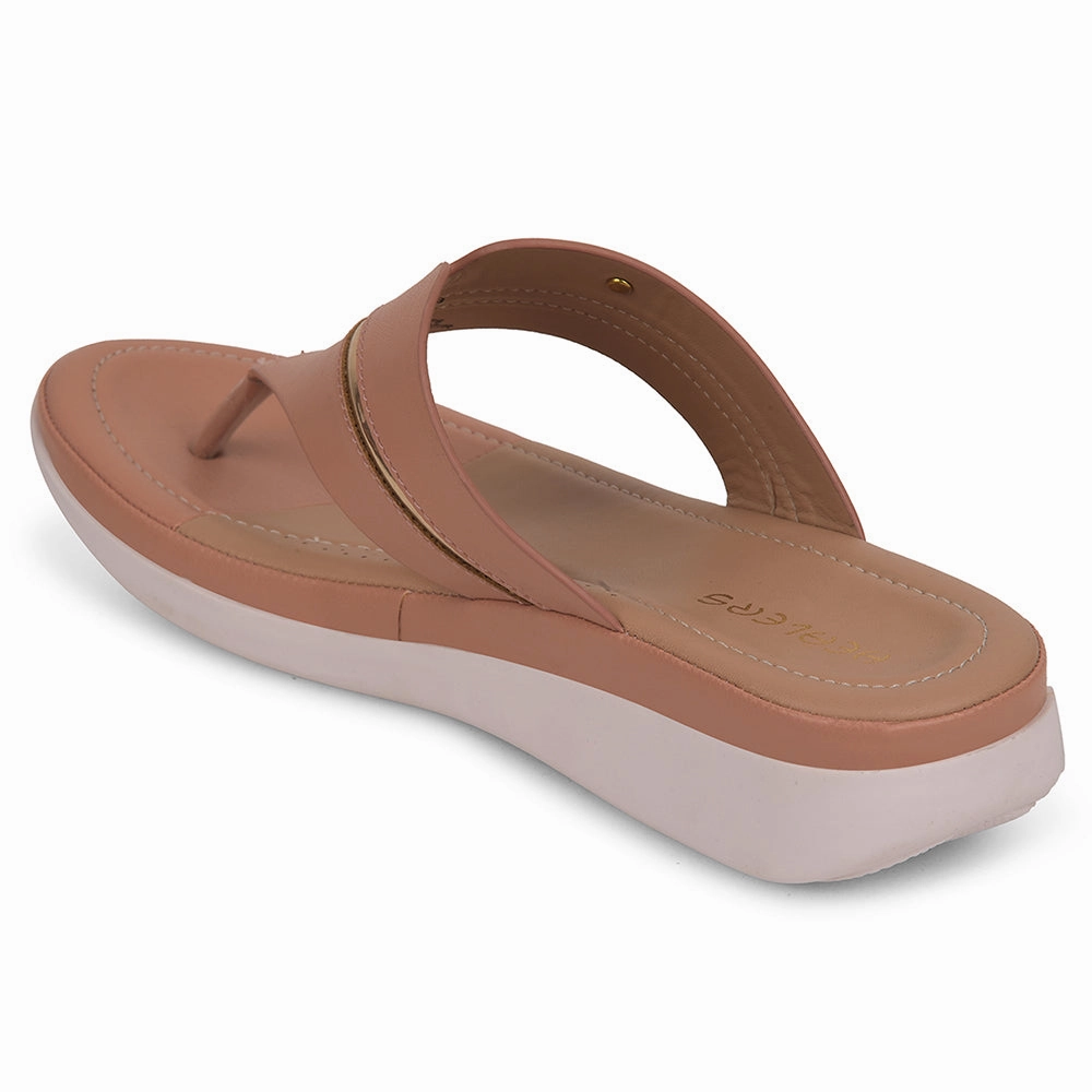 Healers Peach Casual Slipper For Women JFL-33 By Liberty