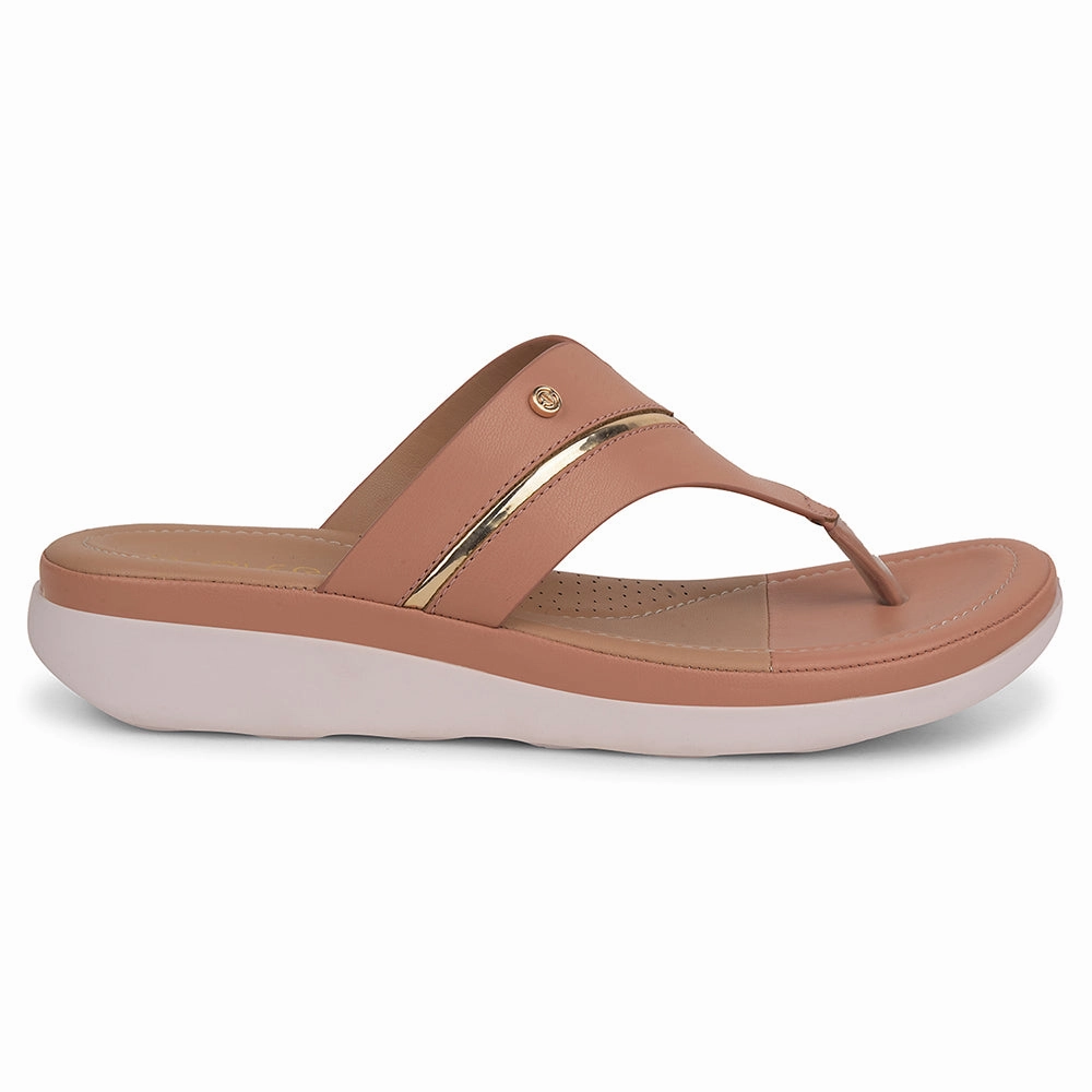 Healers Peach Casual Slipper For Women JFL-33 By Liberty