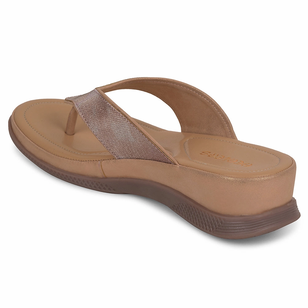 Healers Peach Casual Slipper For Women S424-04 By Liberty