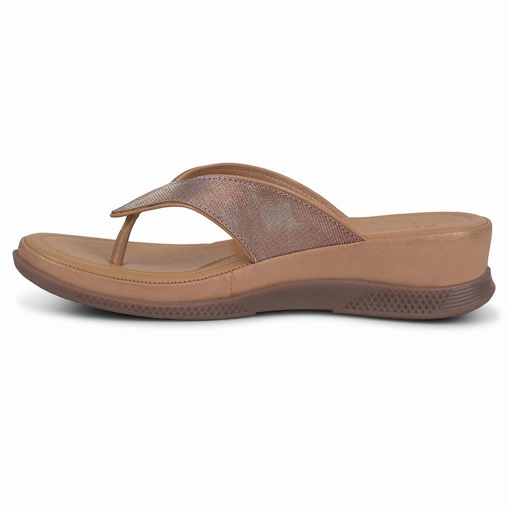Healers Peach Casual Slipper For Women S424-04 By Liberty
