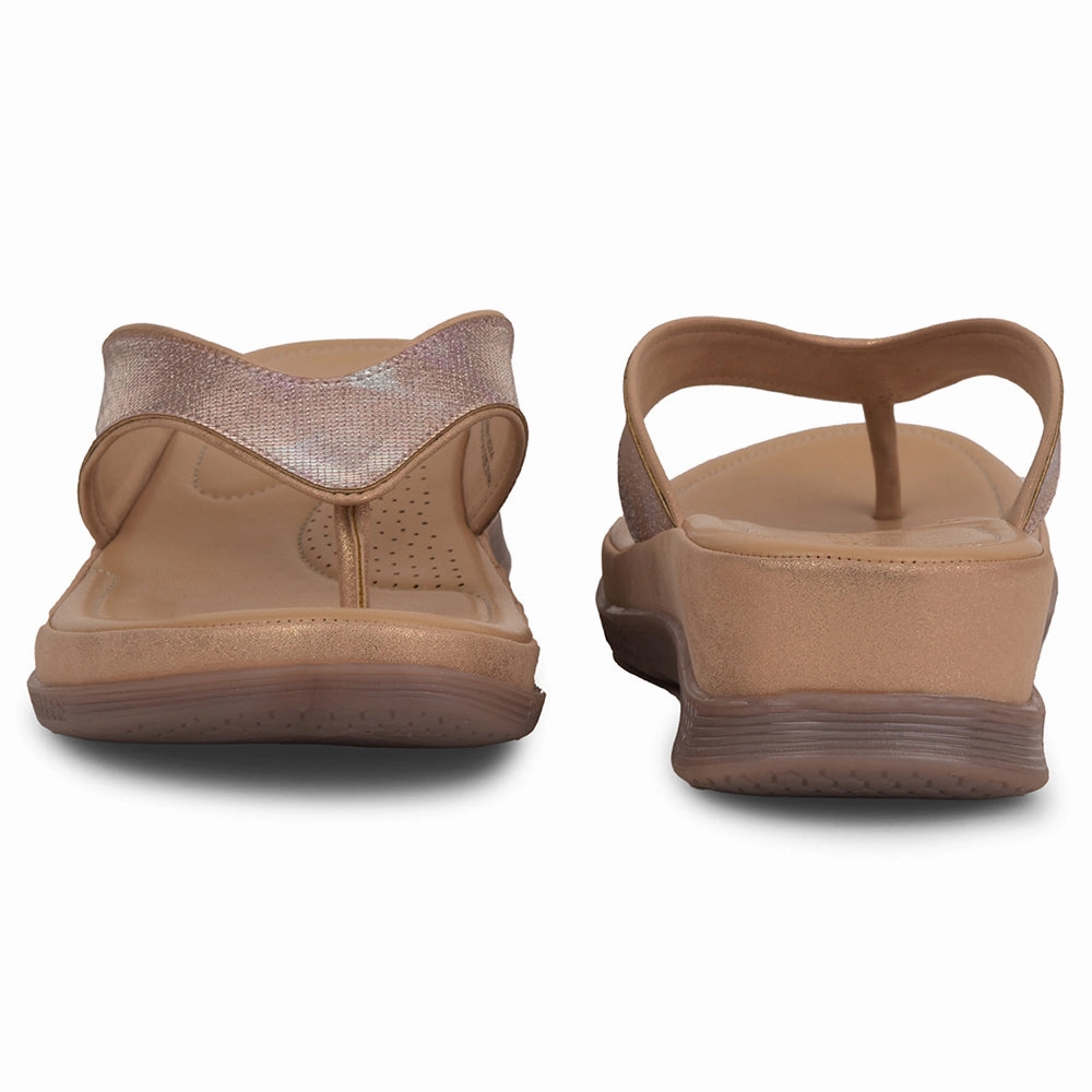 Healers Peach Casual Slipper For Women S424-04 By Liberty