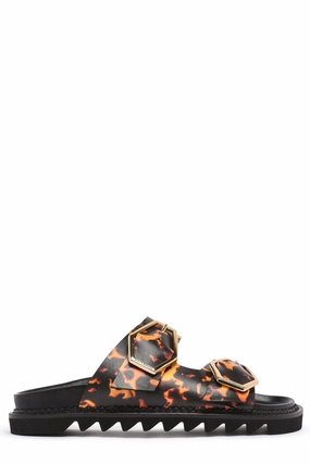Just Cavalli Leopard Printed Buckle Fastening Sandals