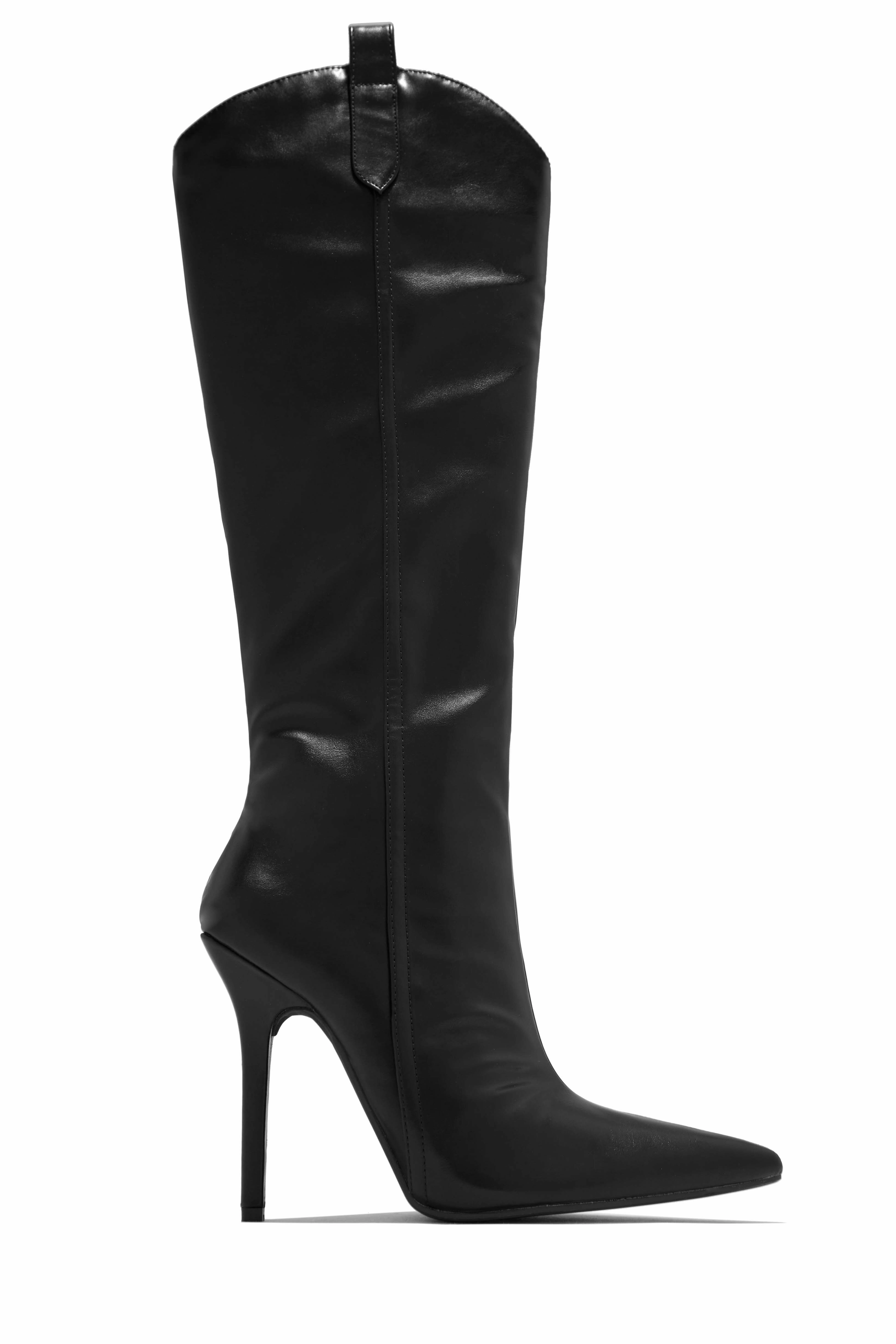 Kaiya High Heel Boots - Denim
