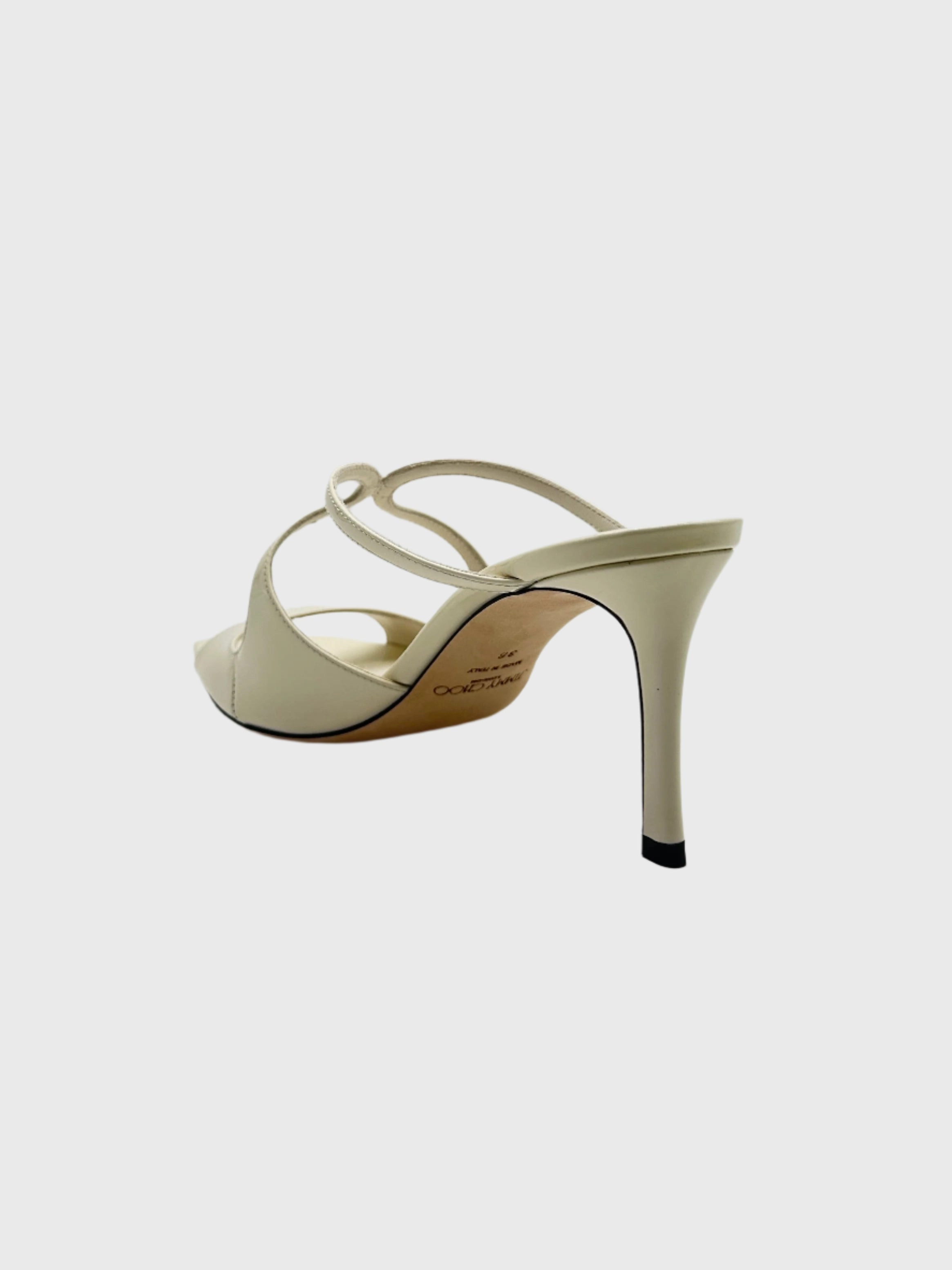Latte Patent Leather Mules