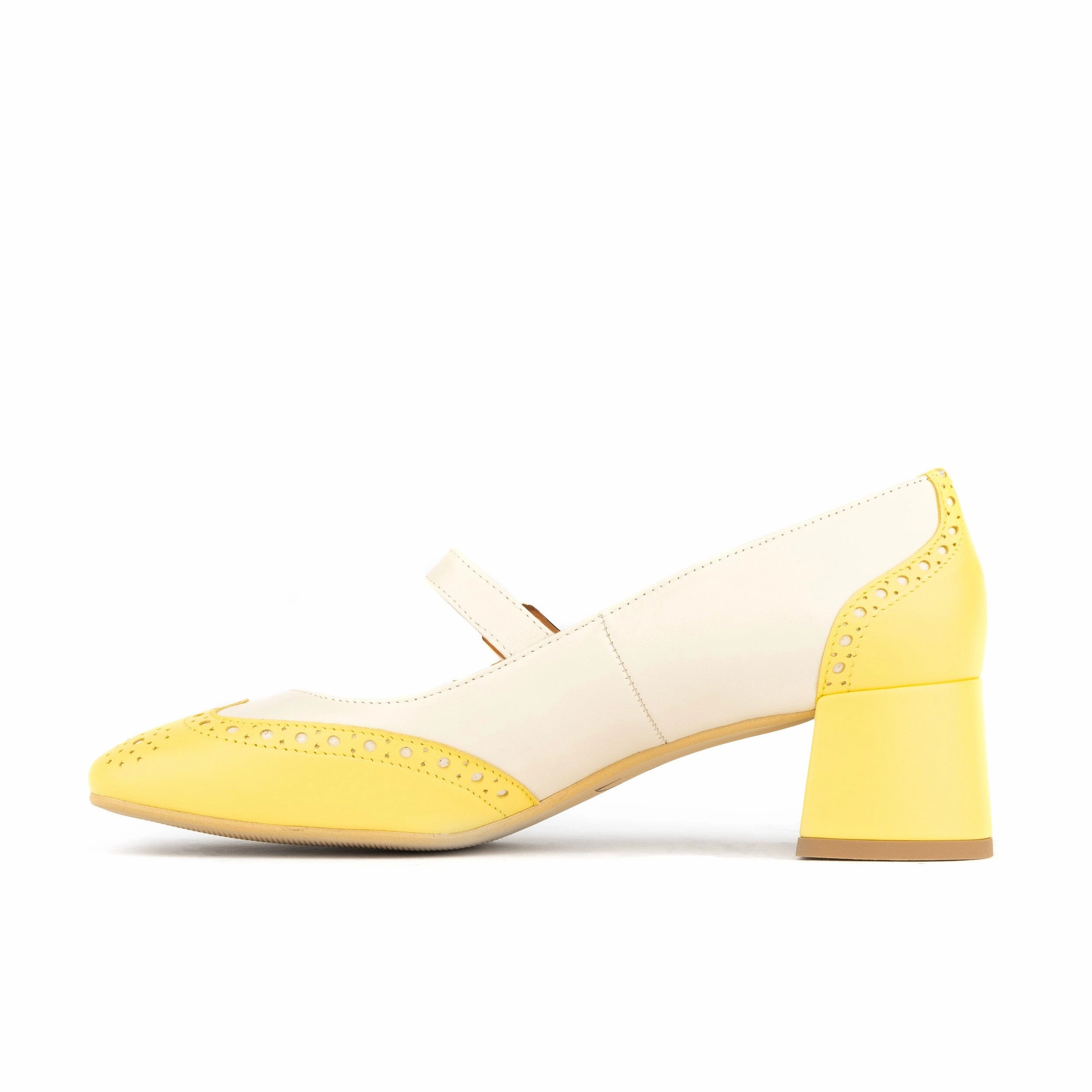 Mary Antoinette - Yellow & White Pastel