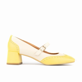 Mary Antoinette - Yellow & White Pastel