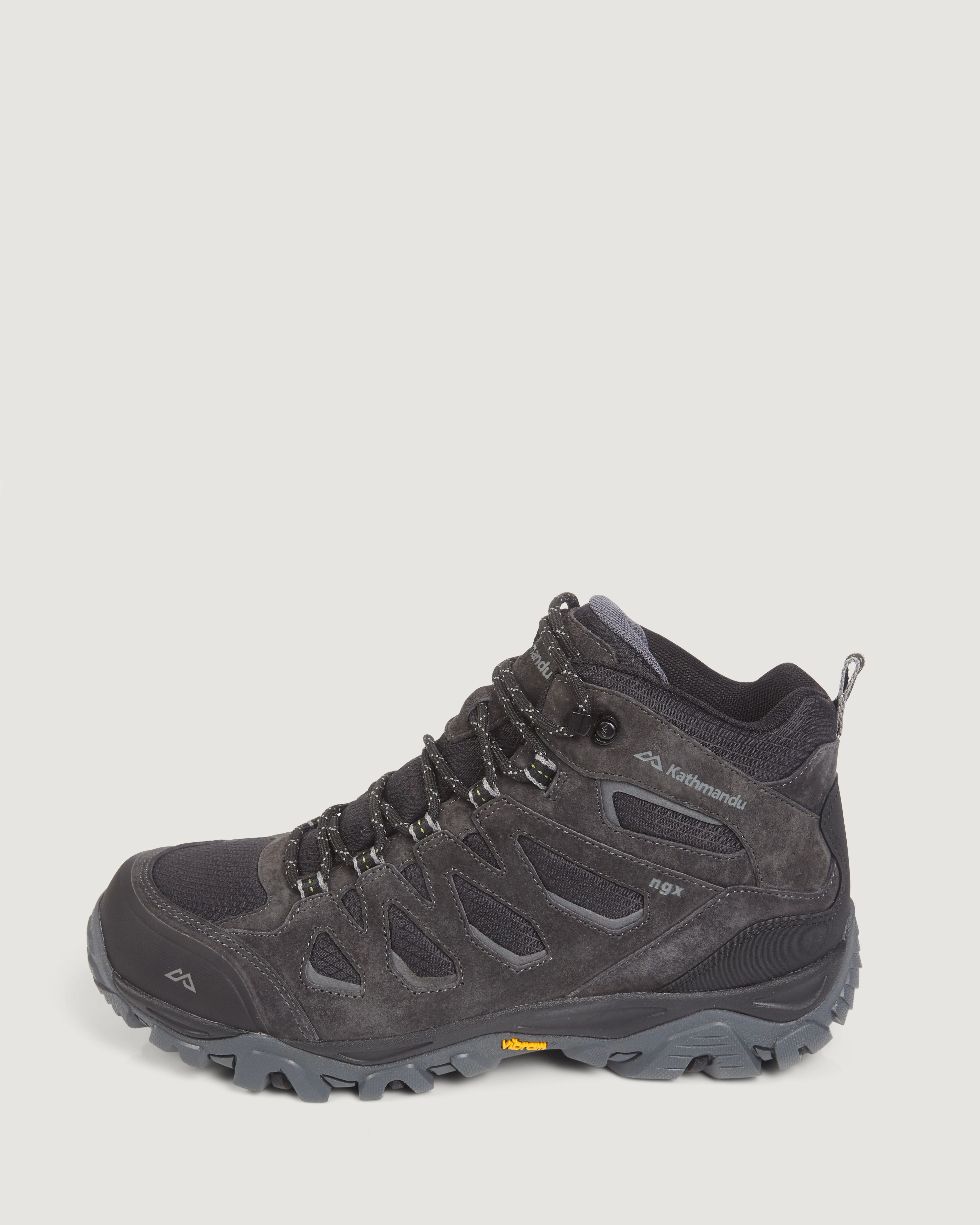 Men's Mornington Waterproof Mid Hiking Boots - Black/Black Sea