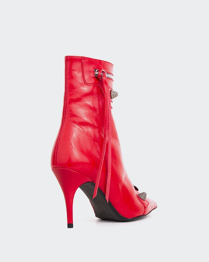 Minaj Red Leather