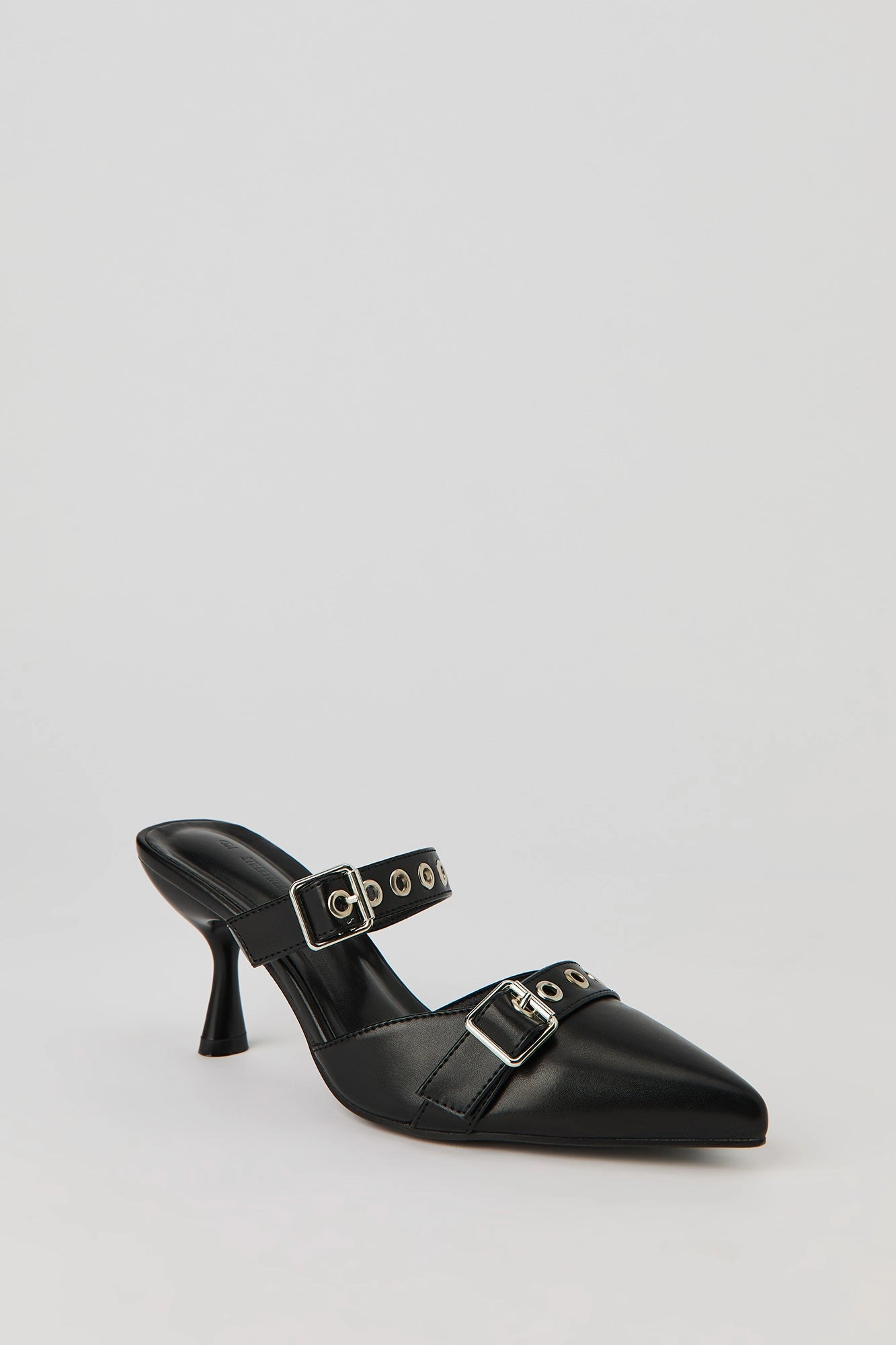 Mules à bout pointu avec boucle