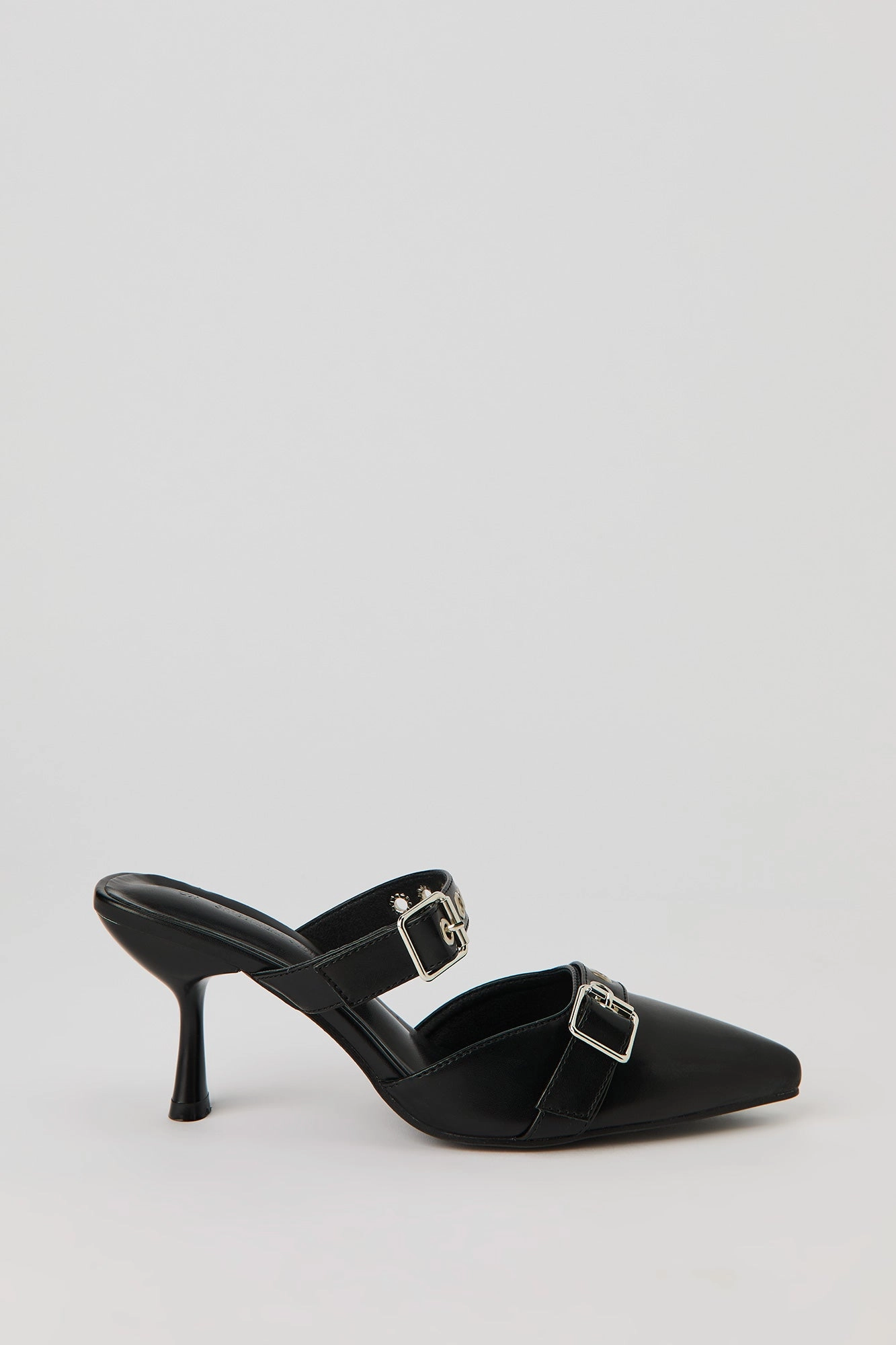 Mules à bout pointu avec boucle
