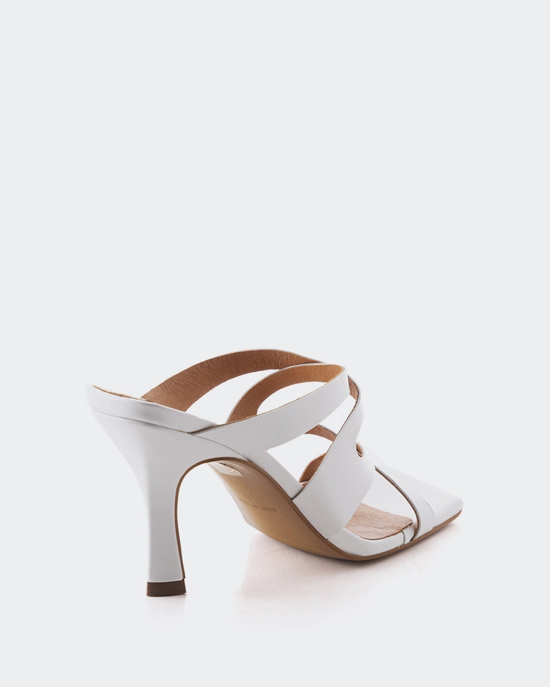 Myrtos White Leather