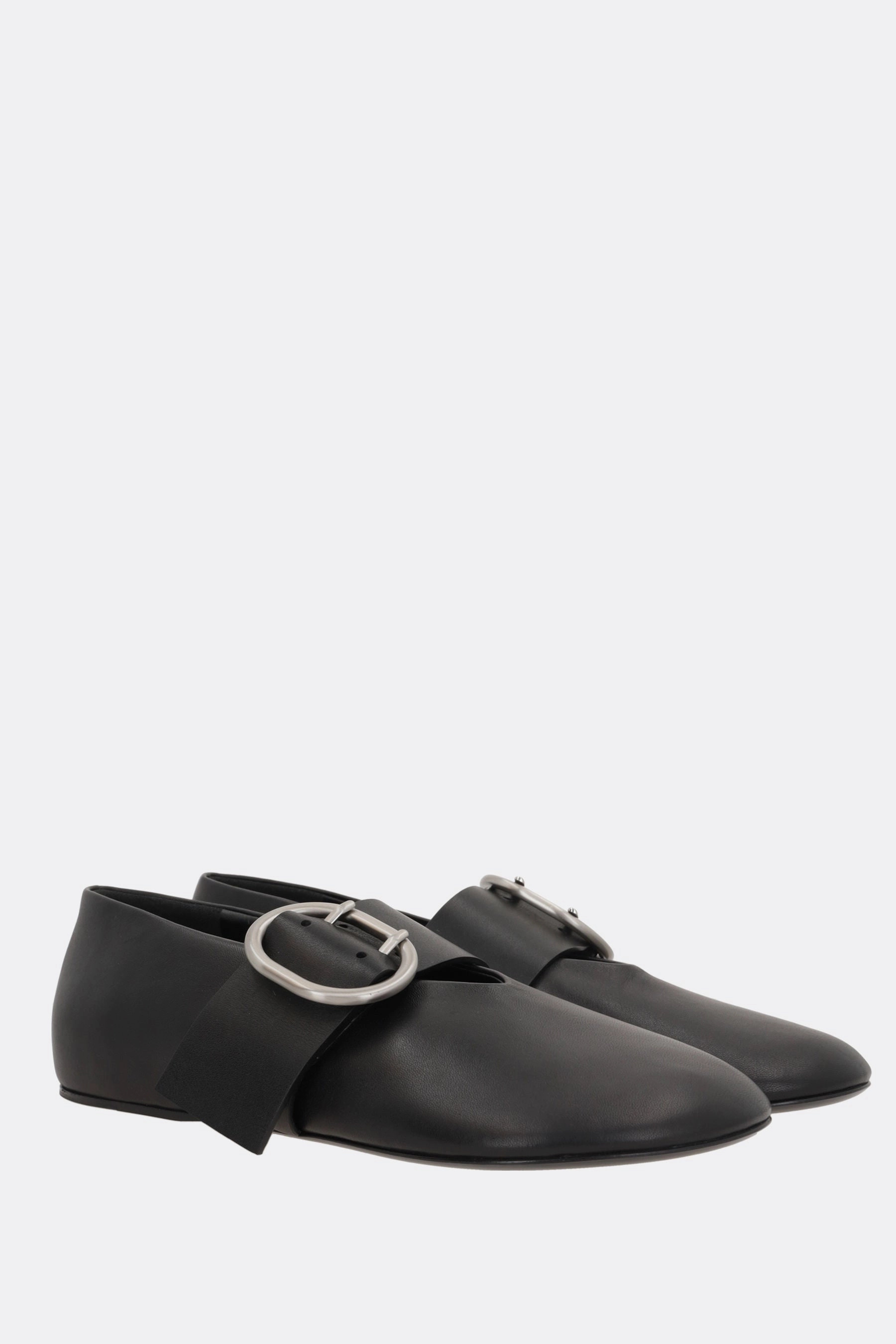 nappa ballerinas with Cannolo buckle