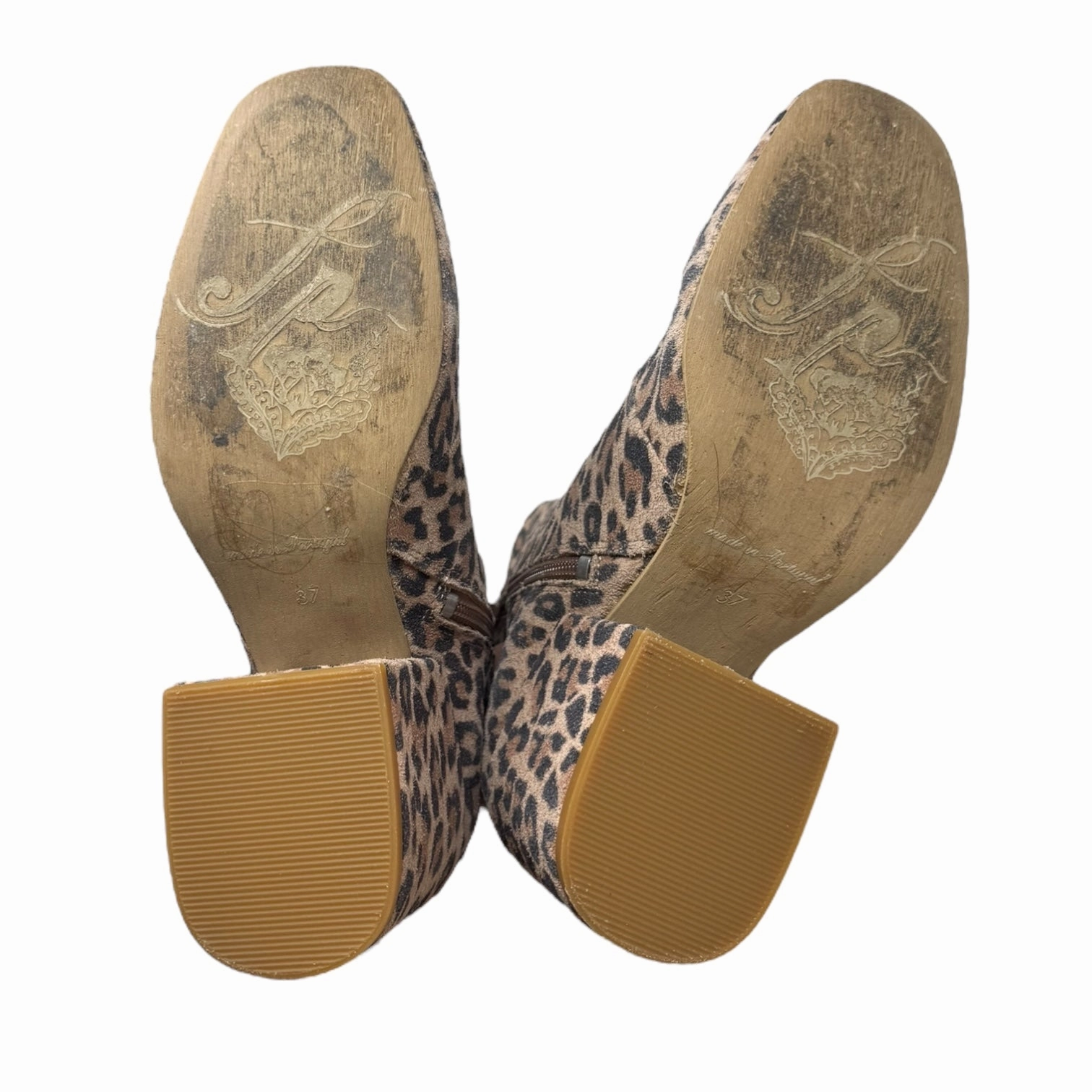 Nicola Booties By Free People In Leopard Print, Size: 6.5