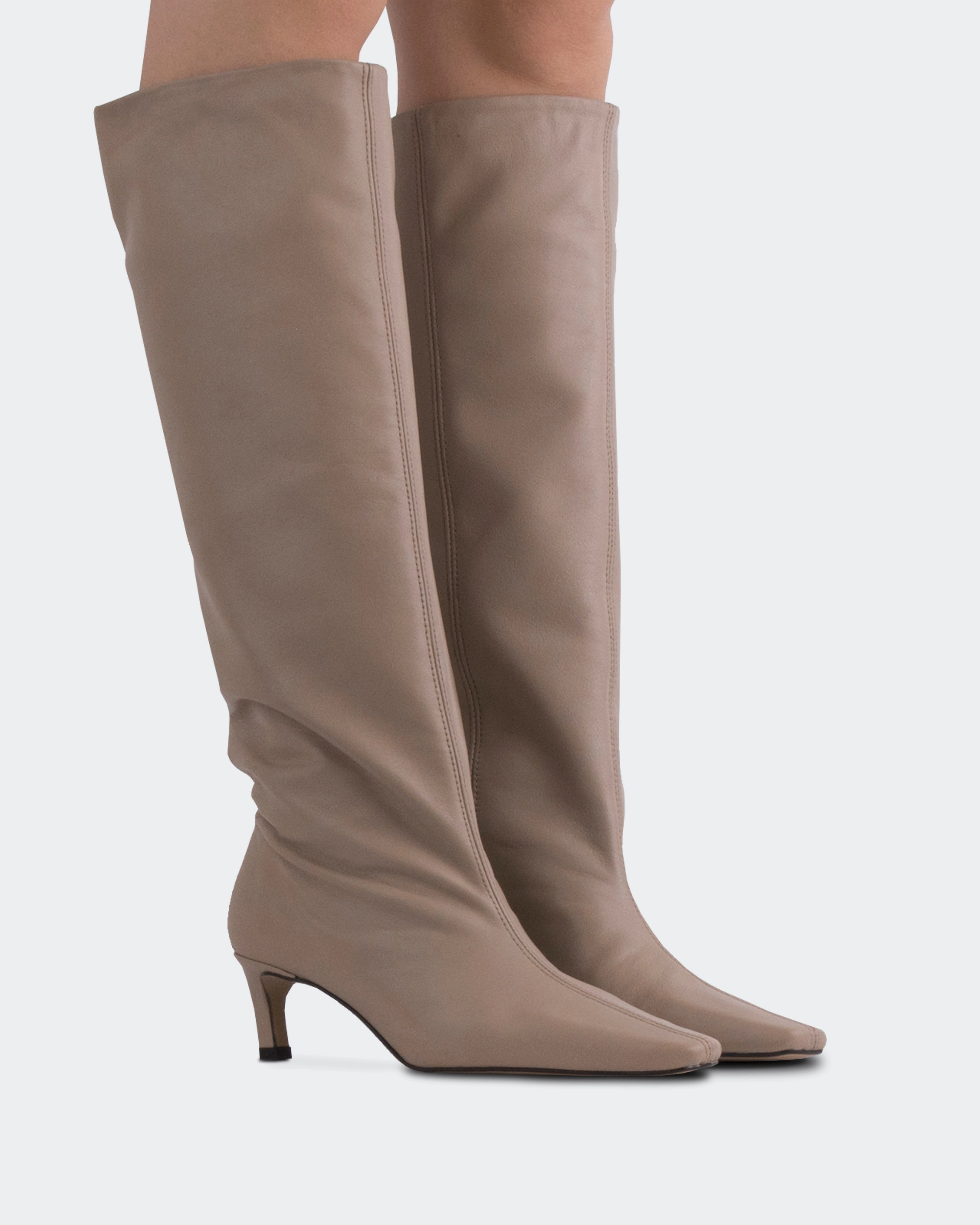 Omara Taupe Leather