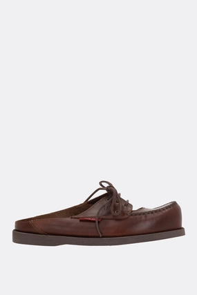 Phileo x TBS flat mules in smooth leather
