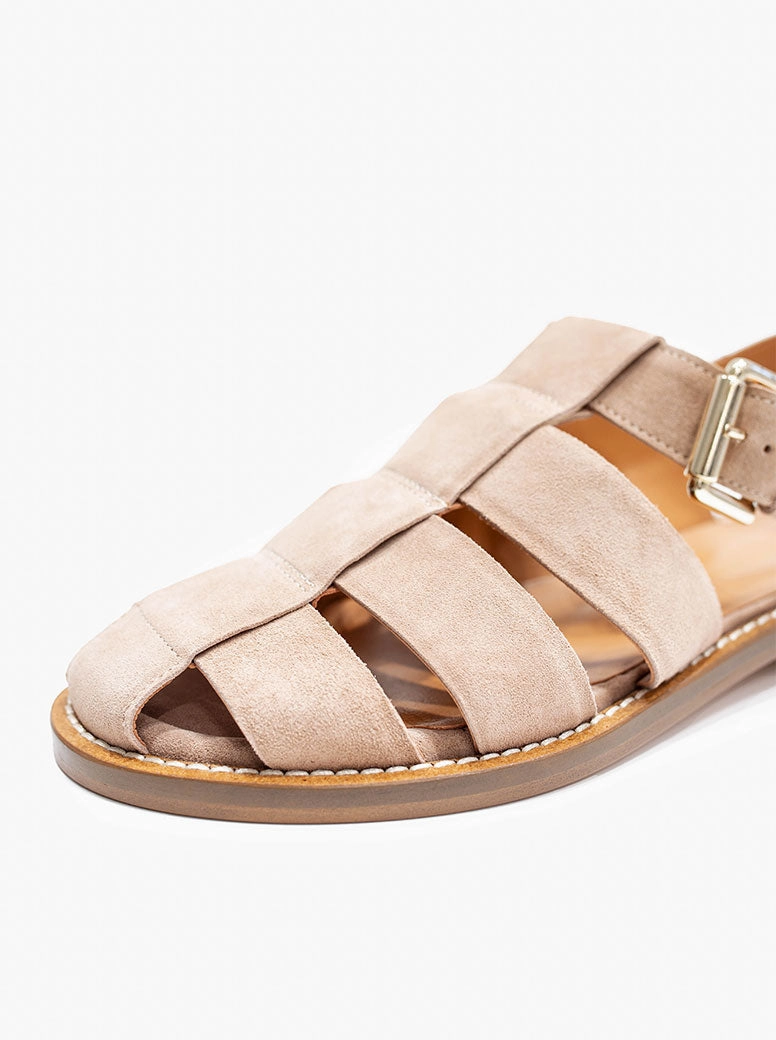 Quebec taupe suede