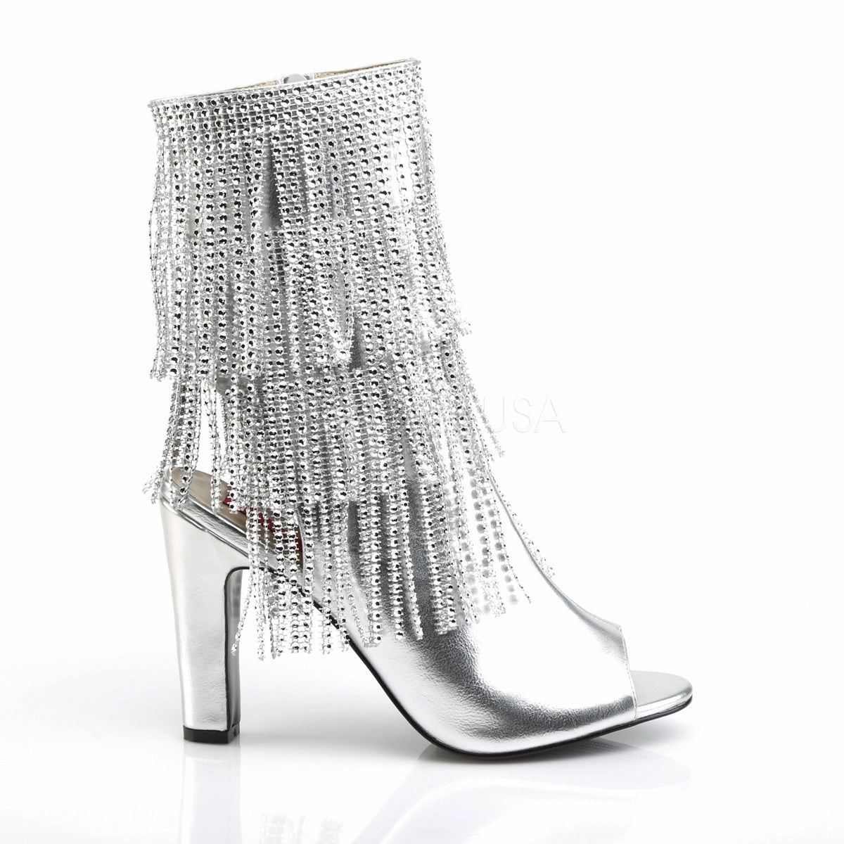 QUEEN-100  Silver Metallic Pu