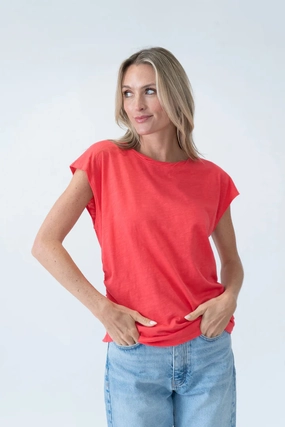 Red Allison Tee
