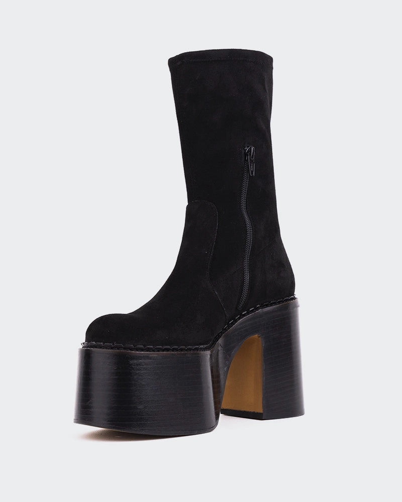 Remington Black Suede Stretch