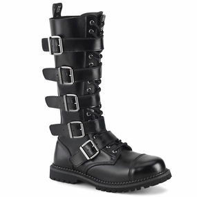 RIOT-18BK  Black Leather