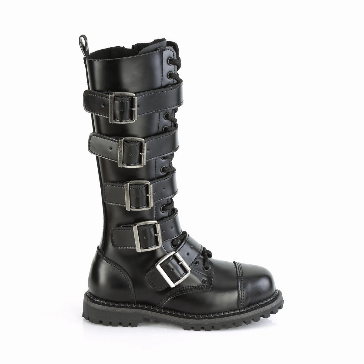 RIOT-18BK  Black Leather