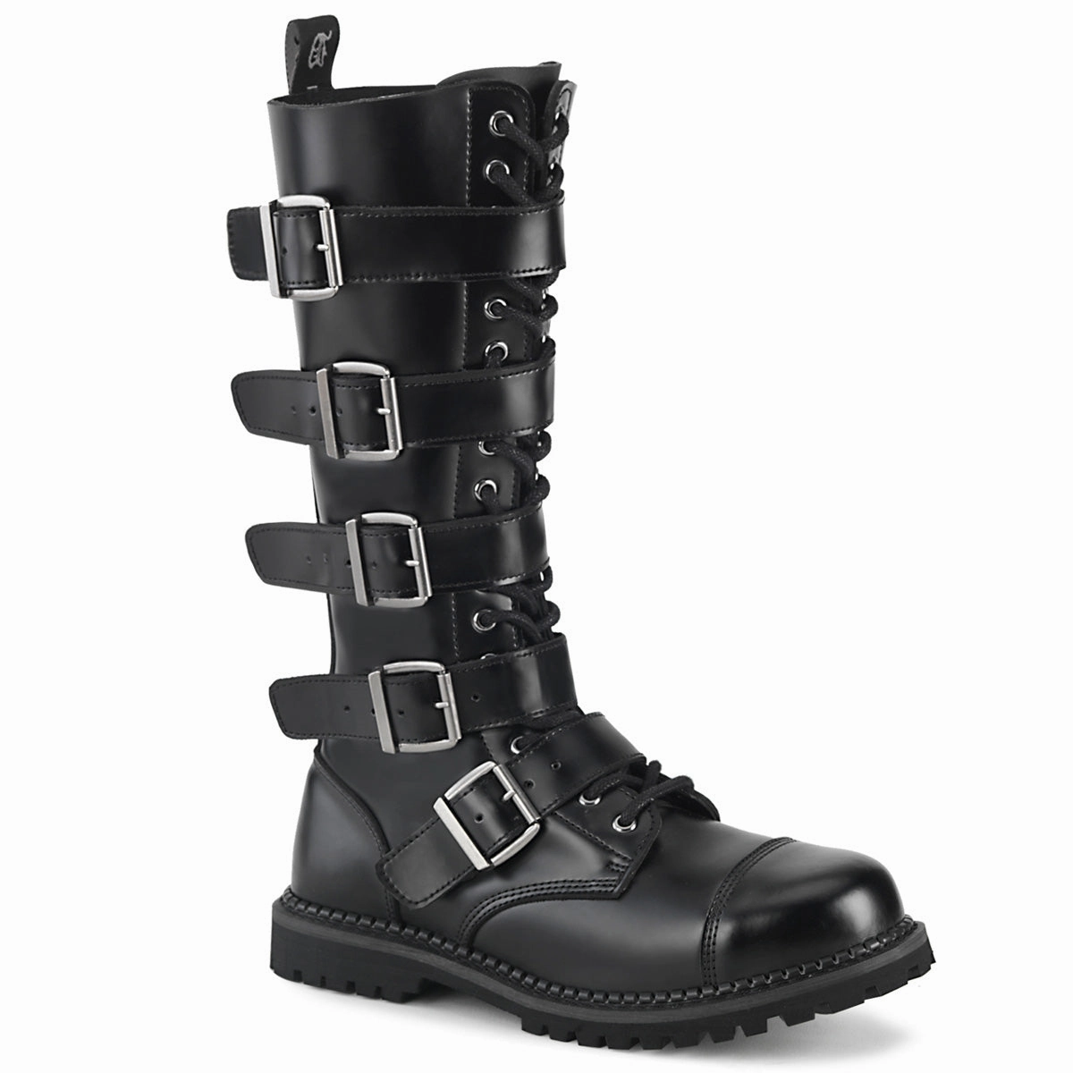 RIOT-18BK  Black Leather