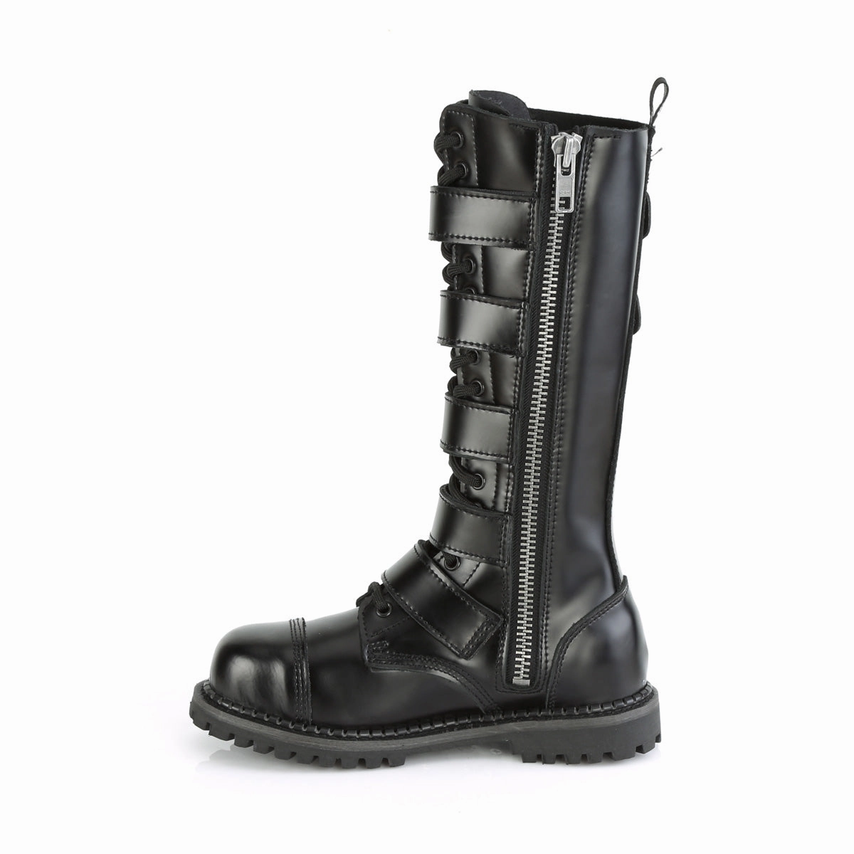 RIOT-18BK  Black Leather