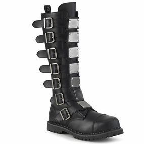 RIOT-21MP  Black Vegan Leather