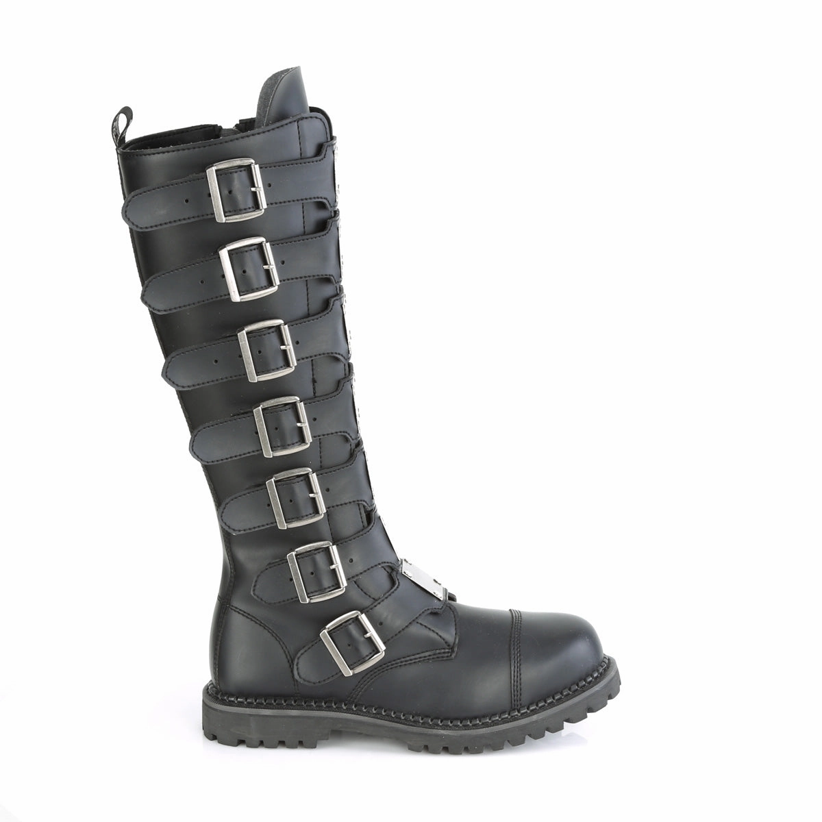 RIOT-21MP  Black Vegan Leather
