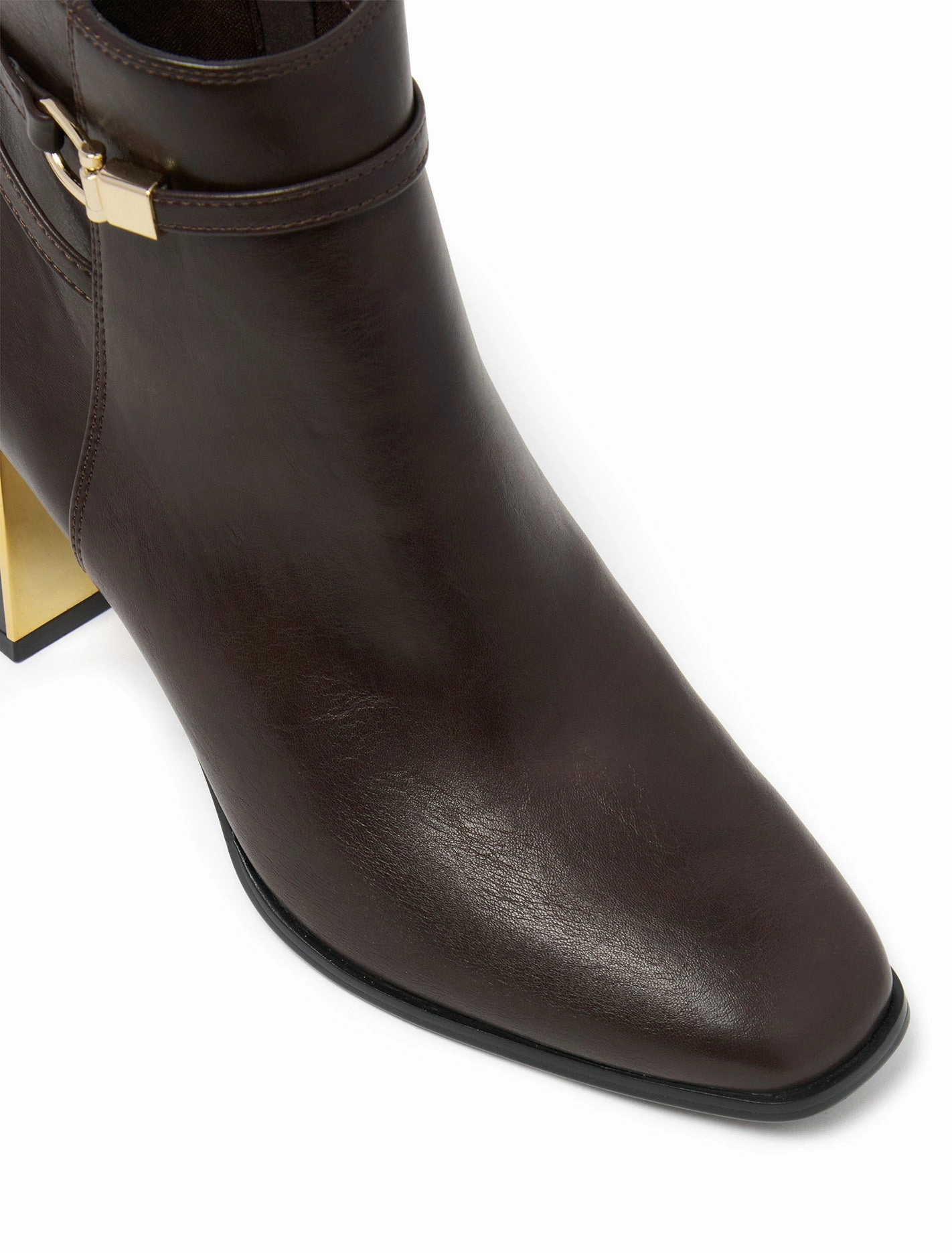 Sadie Strapping Trim Block Heel Ankle Boot