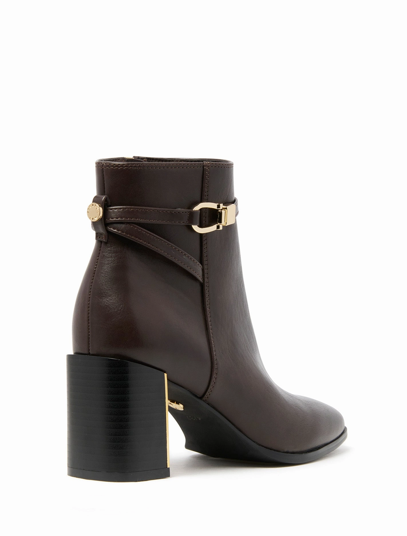 Sadie Strapping Trim Block Heel Ankle Boot