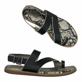 Sandals Flats By Crown Vintage In Black, Size:6.5