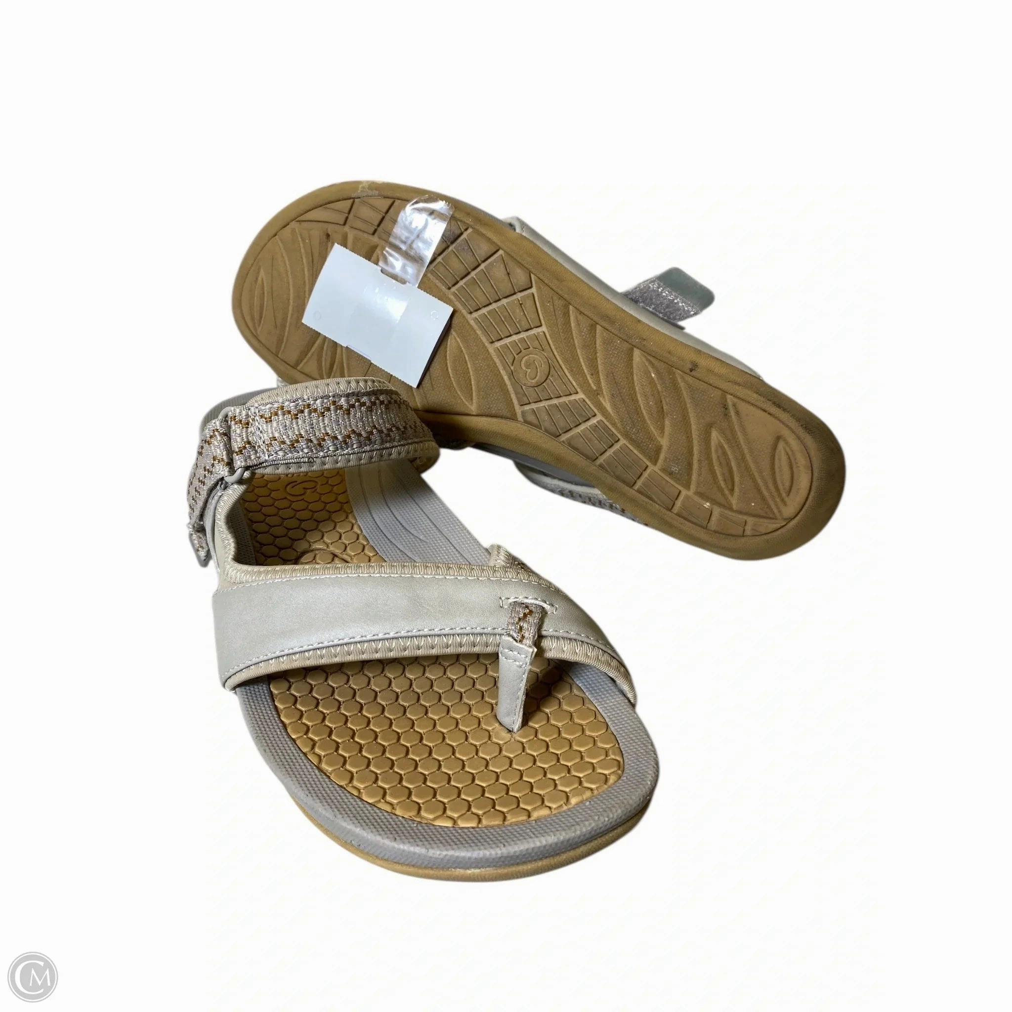 Sandals Flip Flops By Bare Traps In Taupe, Size: 11