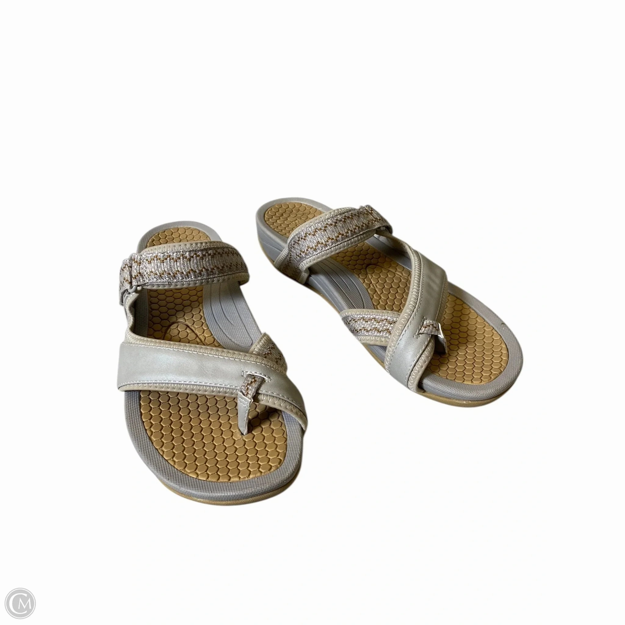 Sandals Flip Flops By Bare Traps In Taupe, Size: 11