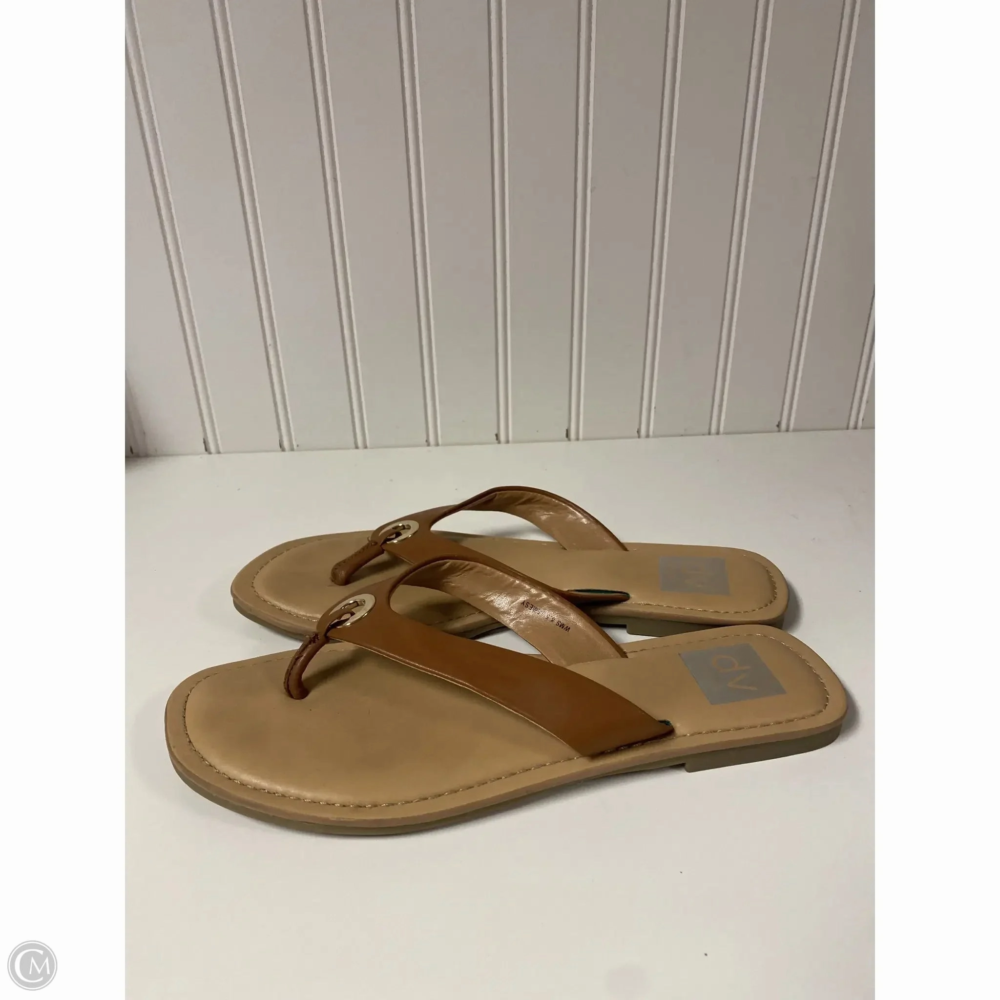 Sandals Flip Flops By Dolce Vita In Brown, Size: 8.5
