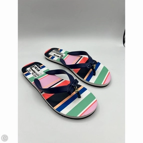 Sandals Flip Flops By Kate Spade In Multi-colored, Size: 8