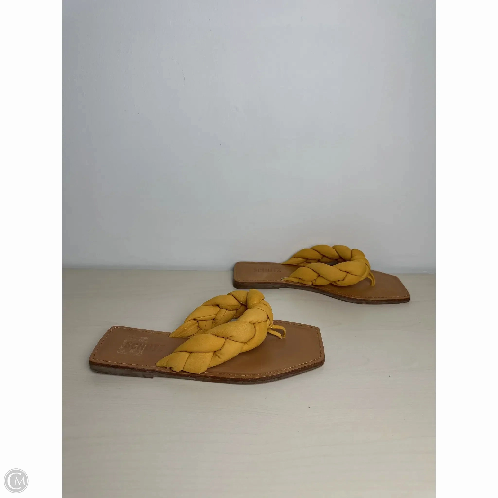 Sandals Flip Flops By SCHUTZ In Yellow, Size: 7