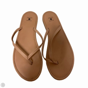 Sandals Flip Flops By Shade & Shore In Brown, Size: 9