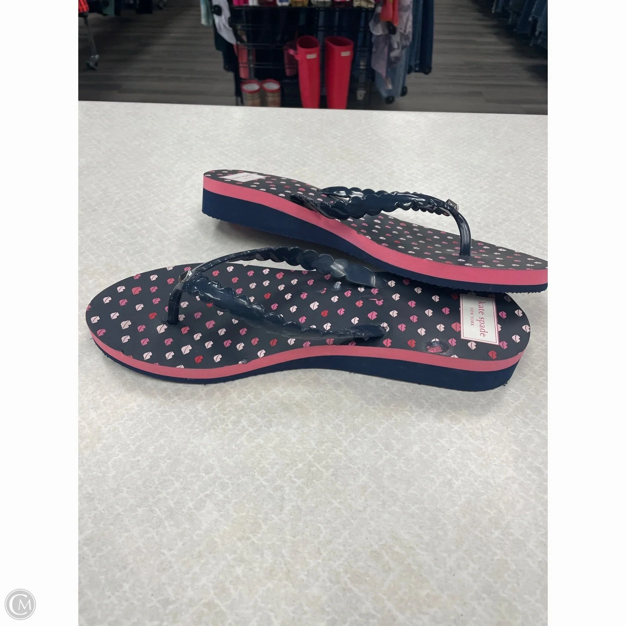 Sandals Flip Flops By Sperry In Black, Size: 10