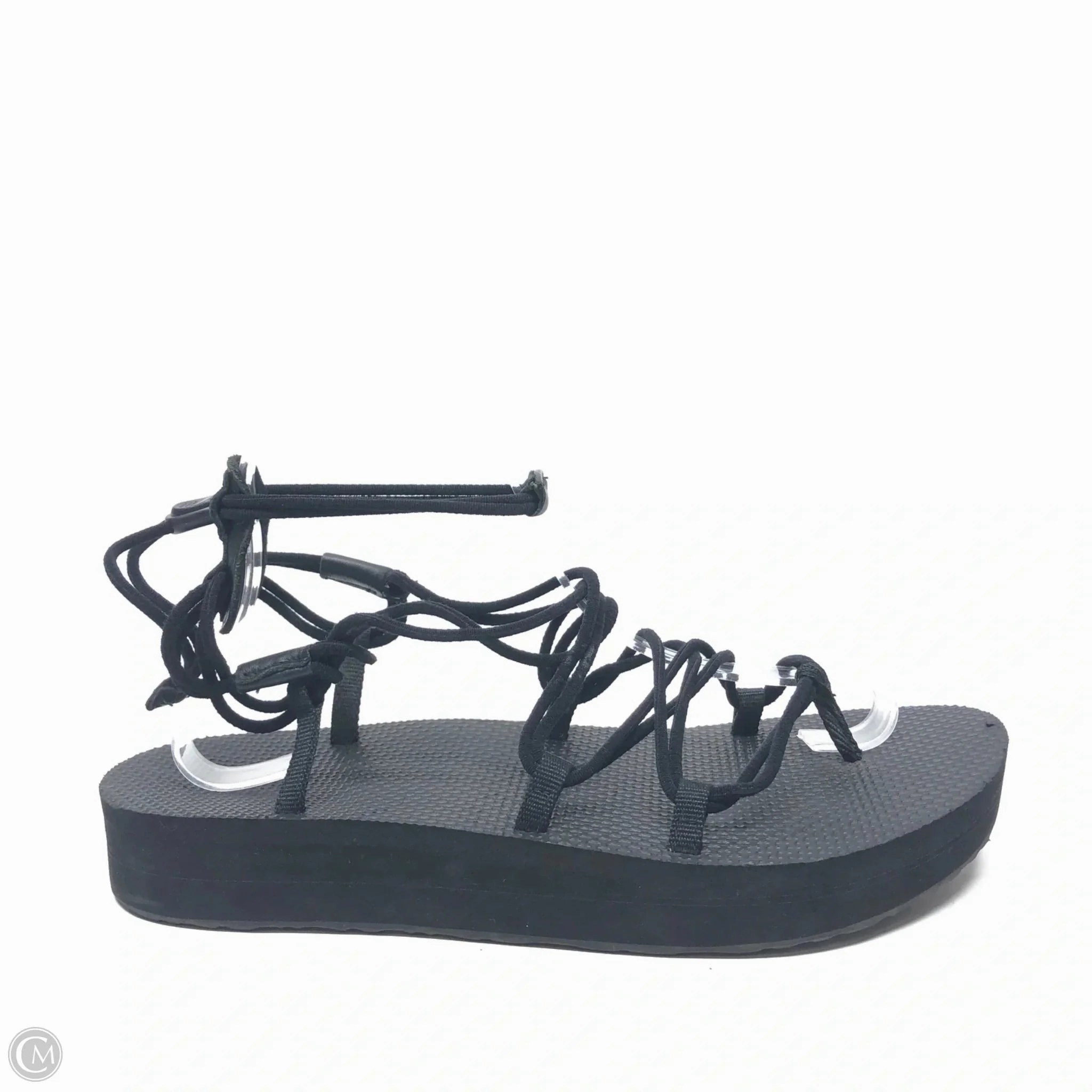 Sandals Flip Flops By Teva In Black, Size: 9