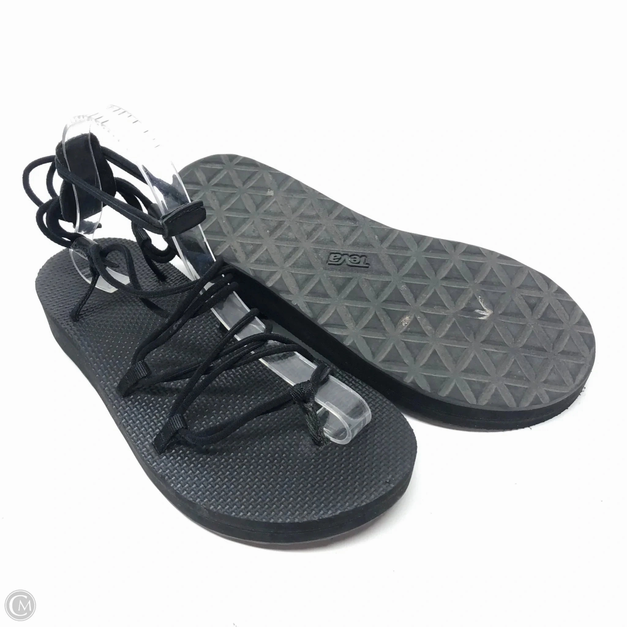 Sandals Flip Flops By Teva In Black, Size: 9