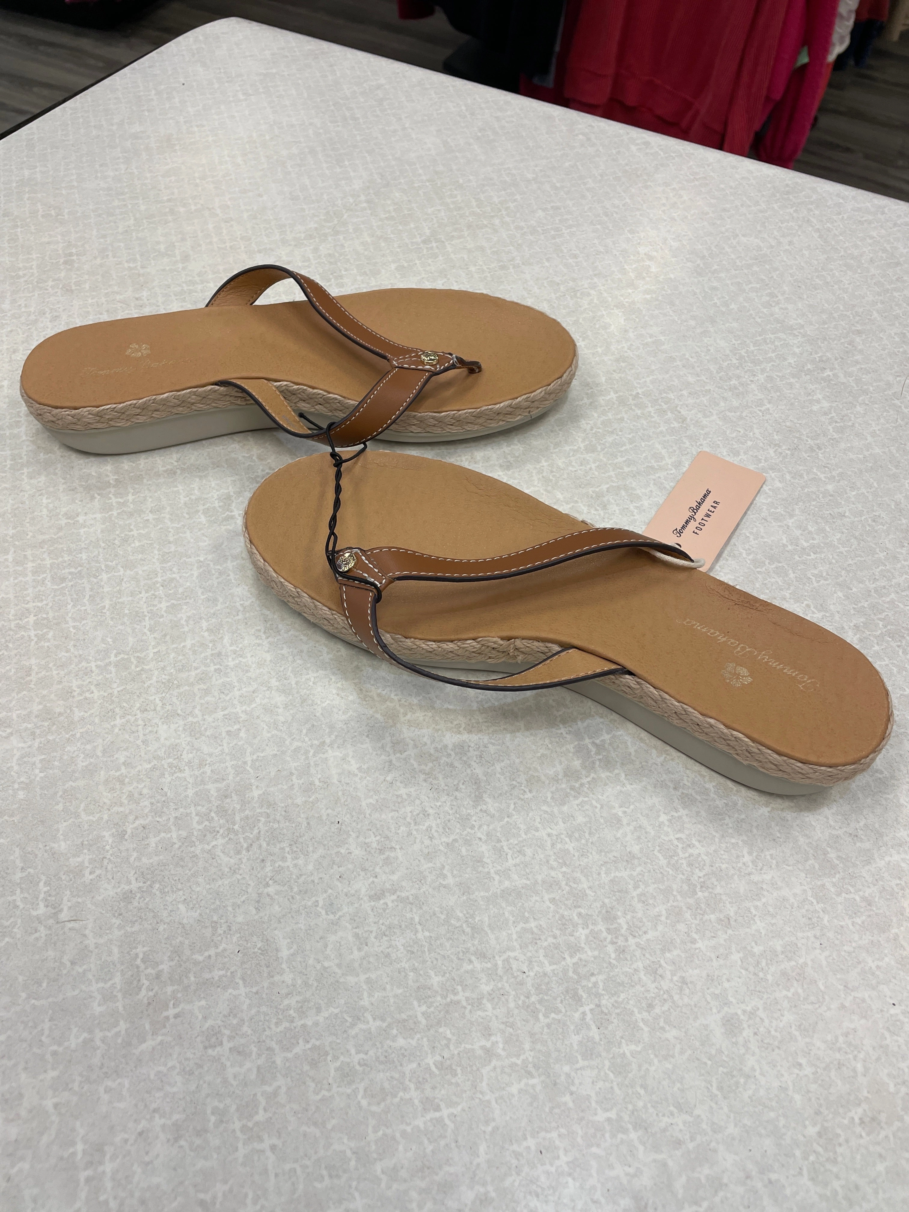 Sandals Flip Flops By Tommy Bahama In Tan, Size: 7
