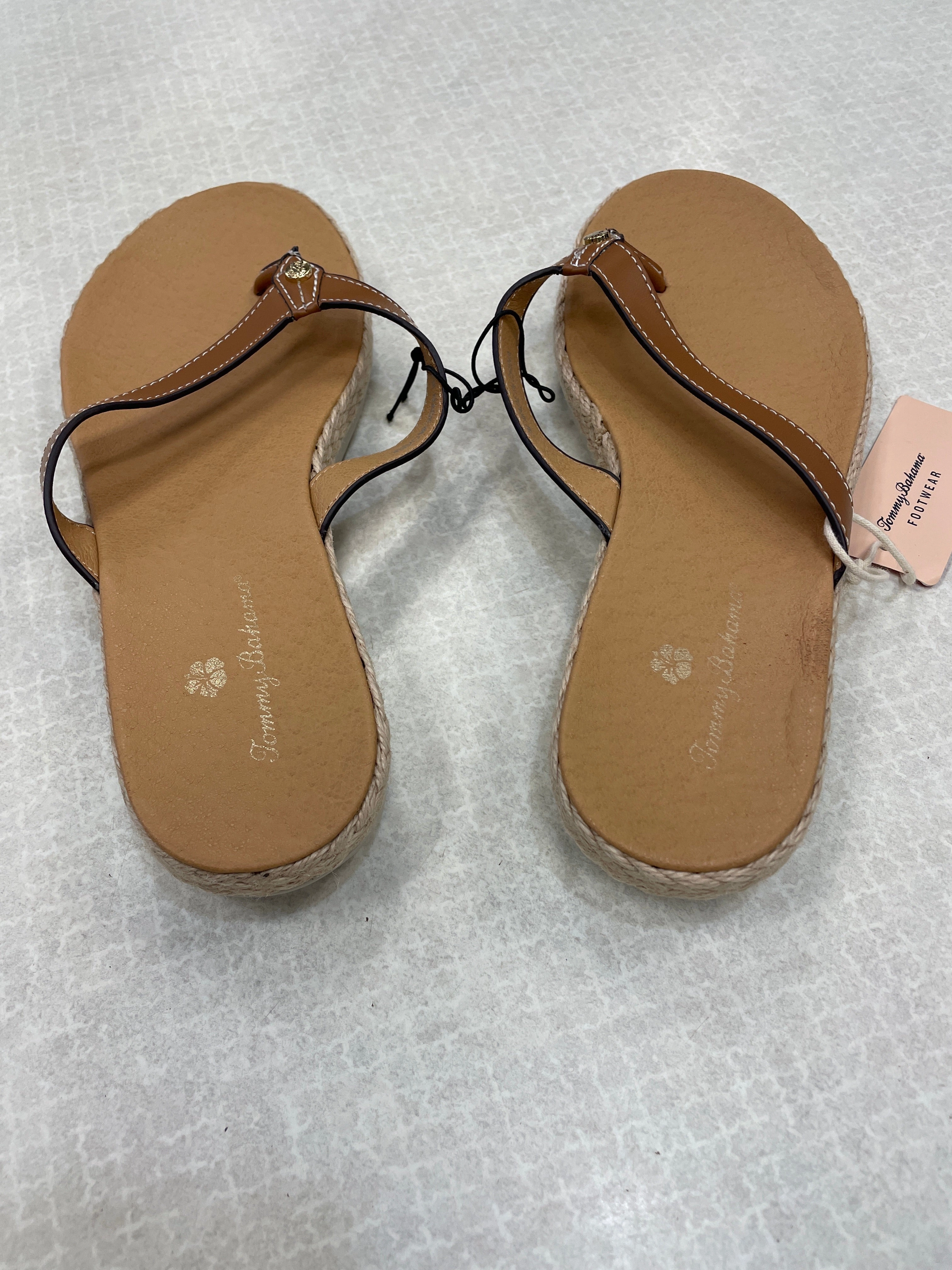 Sandals Flip Flops By Tommy Bahama In Tan, Size: 7