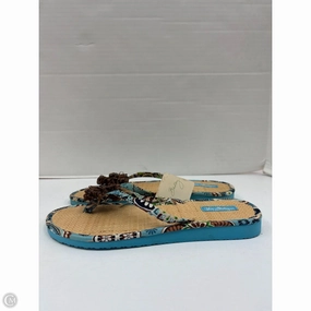 Sandals Flip Flops By Vera Bradley In Blue, Size: 8