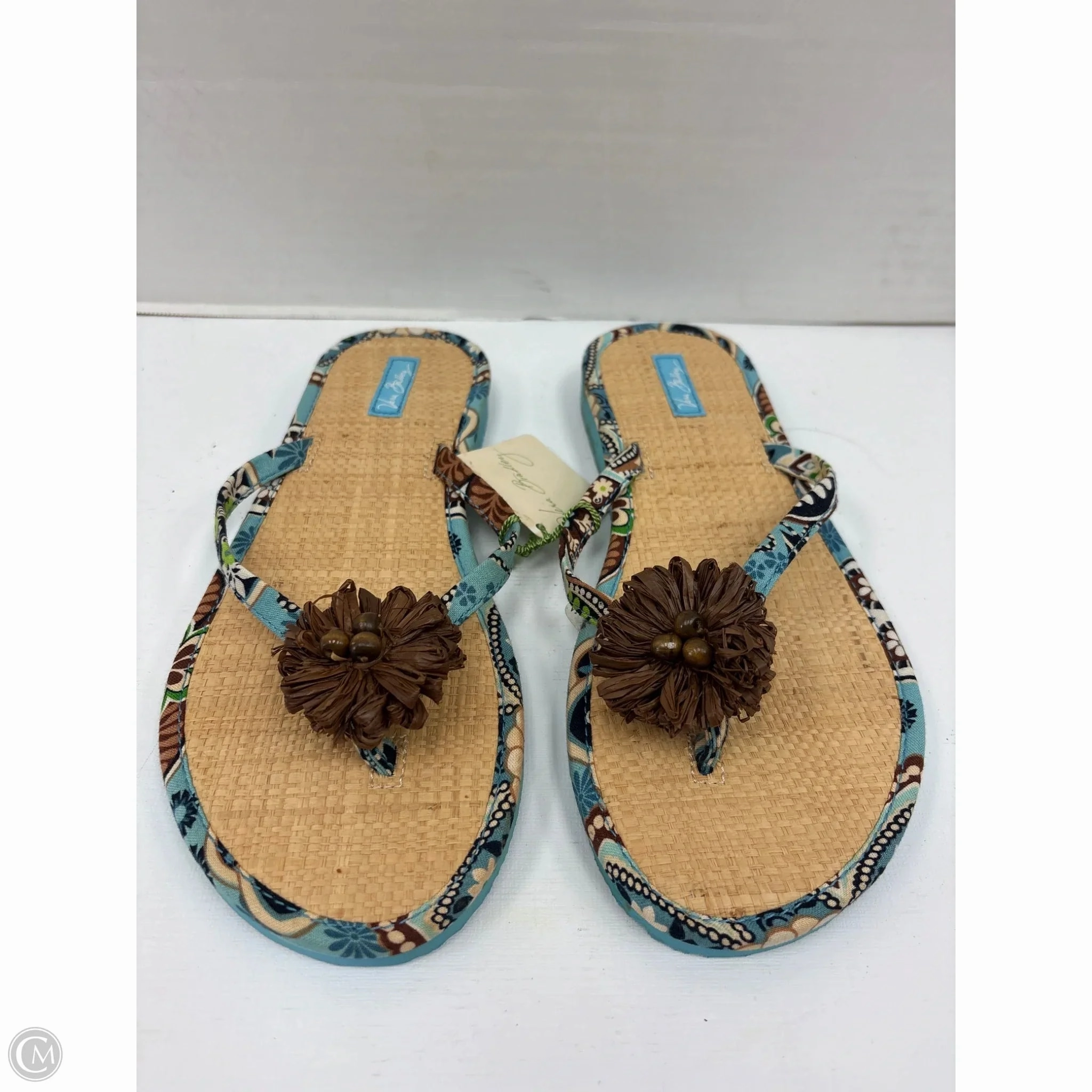 Sandals Flip Flops By Vera Bradley In Blue, Size: 8
